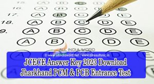JCECE Solution Key 2023 Download Jharkhand