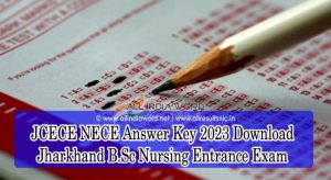 JCECE NECE Solution Key 2023 Download Jharkhand